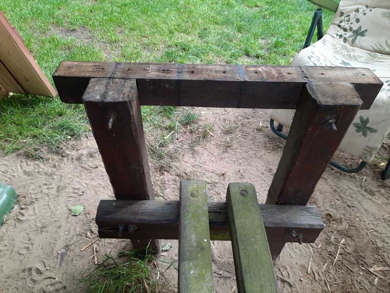 stół ogrodowy z drewna